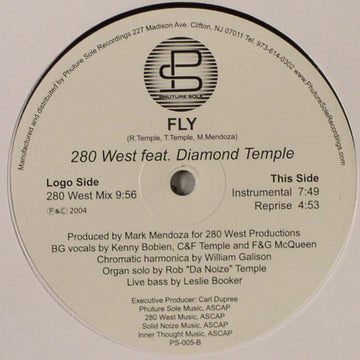 280 West Feat. Diamond Temple : Fly (12")