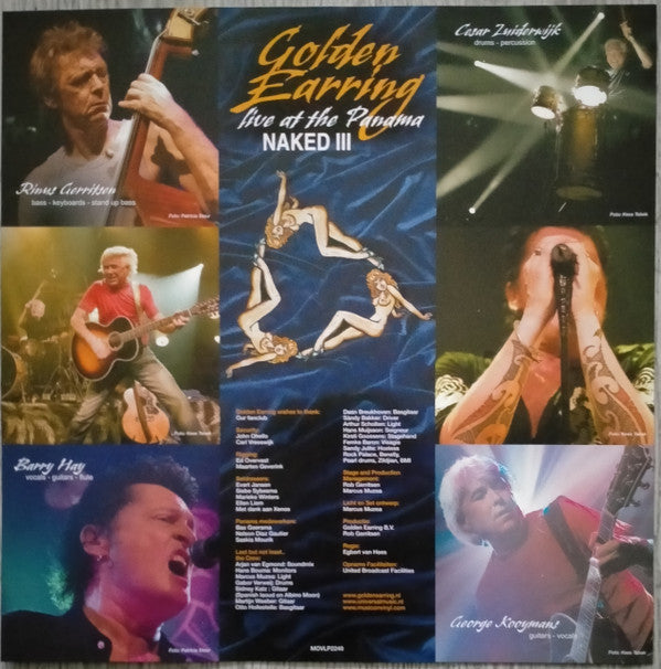 Golden Earring : Naked III Live At The Panama (2xLP, Album, Ltd, Num, Whi)