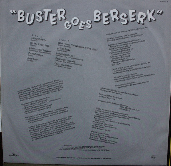 Buster Poindexter : Buster Goes Berserk (LP, Album)
