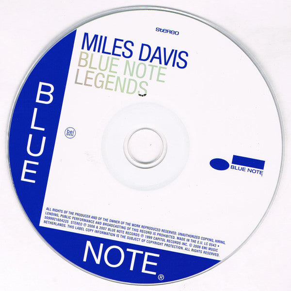 Miles Davis : Blue Note Legends (CD, Comp)