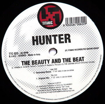 Hunter : The Beauty And The Beat (12")