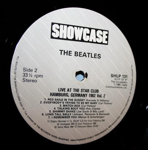 The Beatles : Live! At The Star Club, Hamburg, Germany 1962 (Volume 2) (LP, Album)
