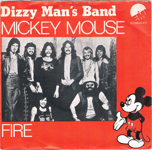 Dizzy Man's Band : Mickey Mouse / Fire (7", Single)