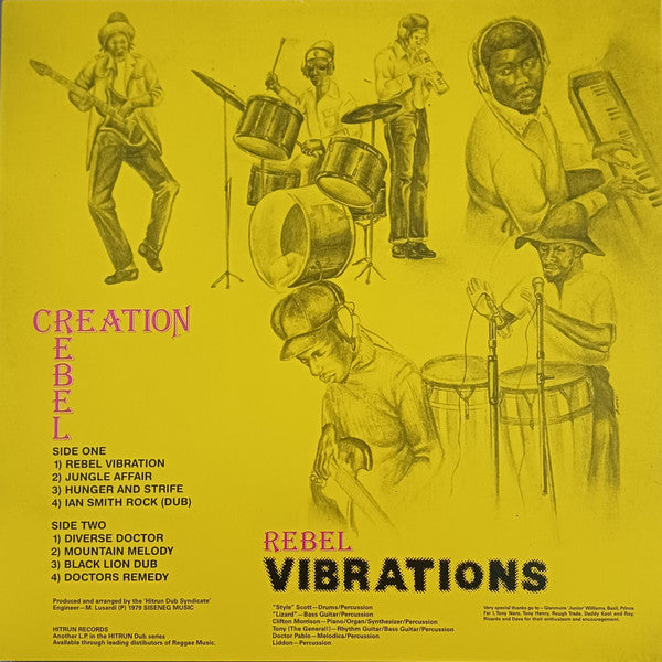 Creation Rebel : Rebel Vibrations (LP, Album, RE)
