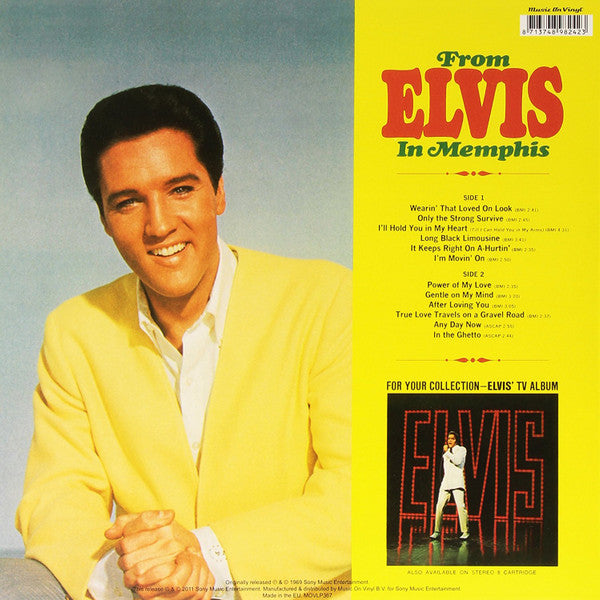 Elvis Presley : From Elvis In Memphis (LP, Album, RE, RM)