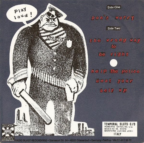 Temporal Sluts : Don't Worry (7")