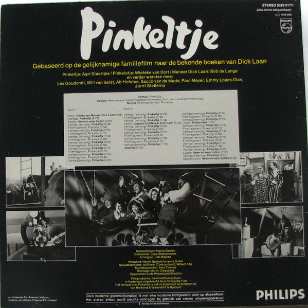 Aart Staartjes, Wieteke van Dort, Bob De Lange : Pinkeltje (Naar De Gelijknamige Familiefilm) (LP, Album)
