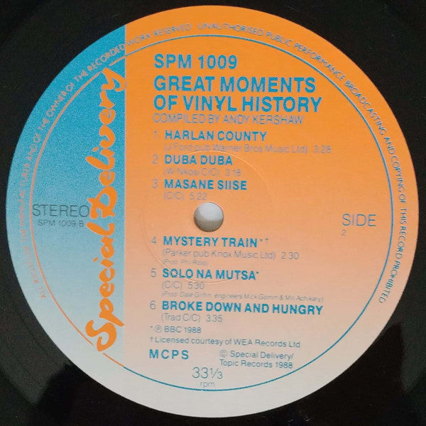 Various : Great Moments Of Vinyl History (LP, Comp)