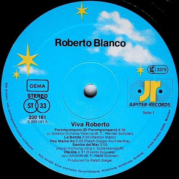 Roberto Blanco : Viva Roberto (LP, Album)