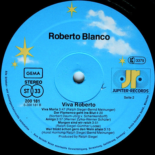 Roberto Blanco : Viva Roberto (LP, Album)