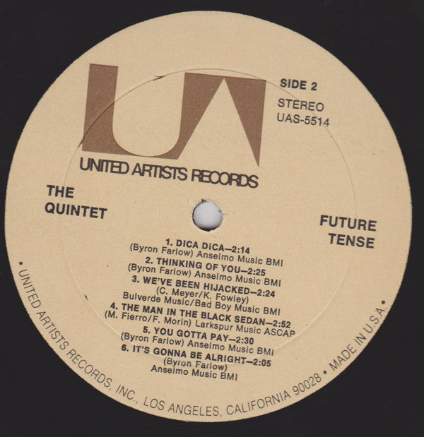 Sir Douglas Quintet : Future Tense (LP, Album)