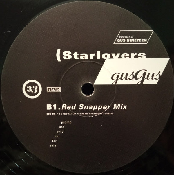 GusGus : Starlovers (12", Promo)