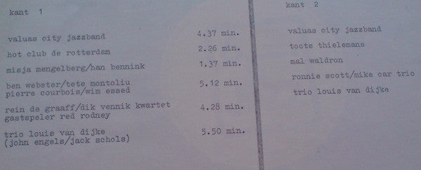 Various : 6 September - 5 Jaar Jazz In Venlo - Venlose Jazz Club Life '70-'75 (LP)