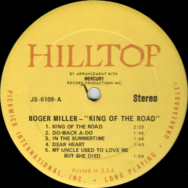 Roger Miller : King Of The Road (LP, Comp, RP)