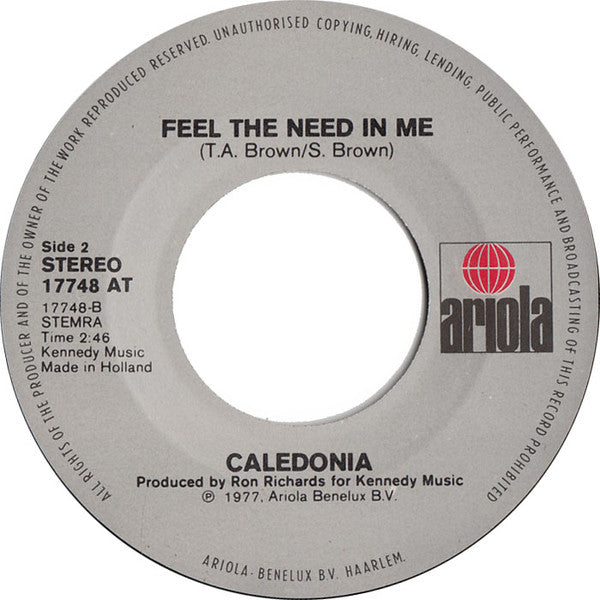 Caledonia (6) : One Of The Poorest People (7", Single)