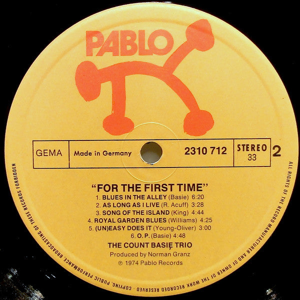 The Count Basie Trio : For The First Time (LP, Album)