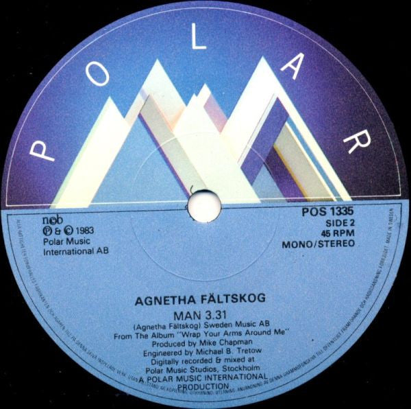 Agnetha Fältskog : The Heat Is On (7", Single)