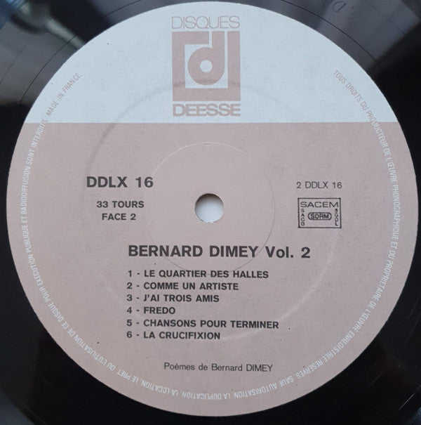 Bernard Dimey : Volume 2 (LP, Album, RE)