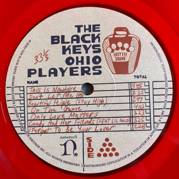 The Black Keys : Ohio Players (LP, Album, Red)