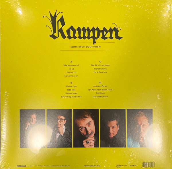 Einstürzende Neubauten : Rampen - APM: Alien Pop Music (2xLP, Album, Bioplastic)