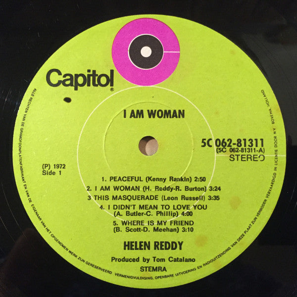 Helen Reddy : I Am Woman (LP, Album)
