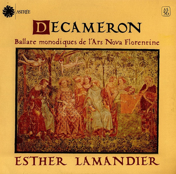 Esther Lamandier : Decameron (Ballate Monodiques De L'Ars Nova Florentine) (LP)