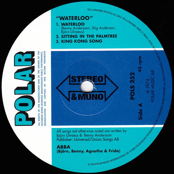 ABBA : Waterloo (2xLP, Album, RE, RM, Hal)