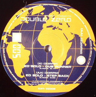 Ed Solo : Dub Runner / Step Back (10")