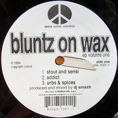 DJ Smash : Bluntz On Wax (Volume One) (12")