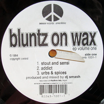 DJ Smash : Bluntz On Wax (Volume One) (12")