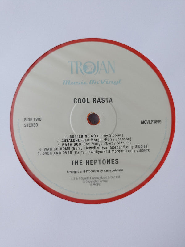 The Heptones : Cool Rasta (LP, Album, Ltd, Num, RE, Ora)