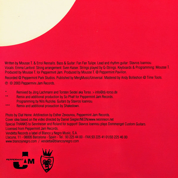 Mousse T. : Is It 'Cos I'm Cool? (12")
