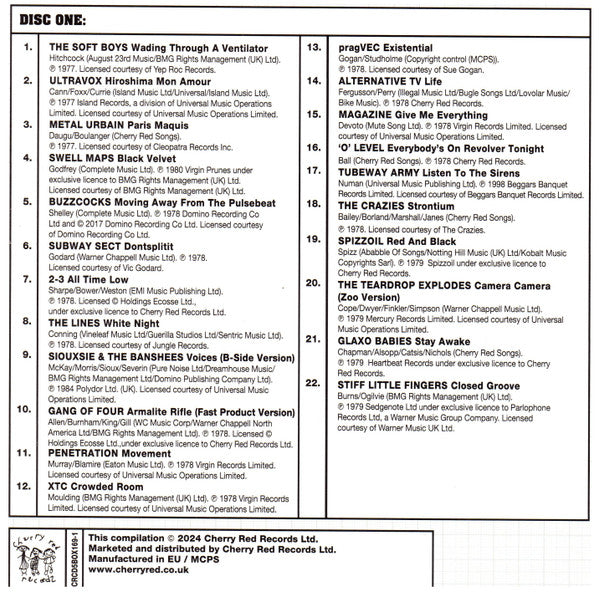 Various : Moving Away From The Pulsebeat: Post-Punk Britain 1977-1981 (5xCD, Comp)