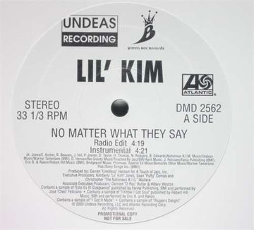 Lil' Kim : No Matter What They Say (12", Single, Promo)