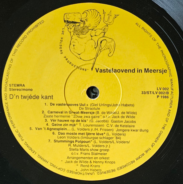 Various : Vastelaovend In Meersje (LP, Album, Mono)