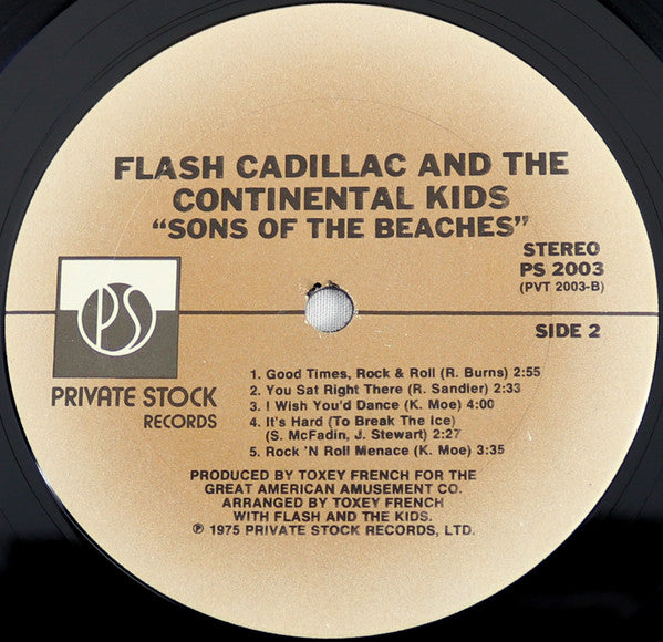 Flash Cadillac & The Continental Kids : Sons Of The Beaches (LP, Album)