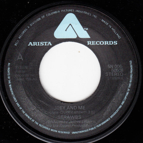 Strawbs : Joey And Me (7", Single)