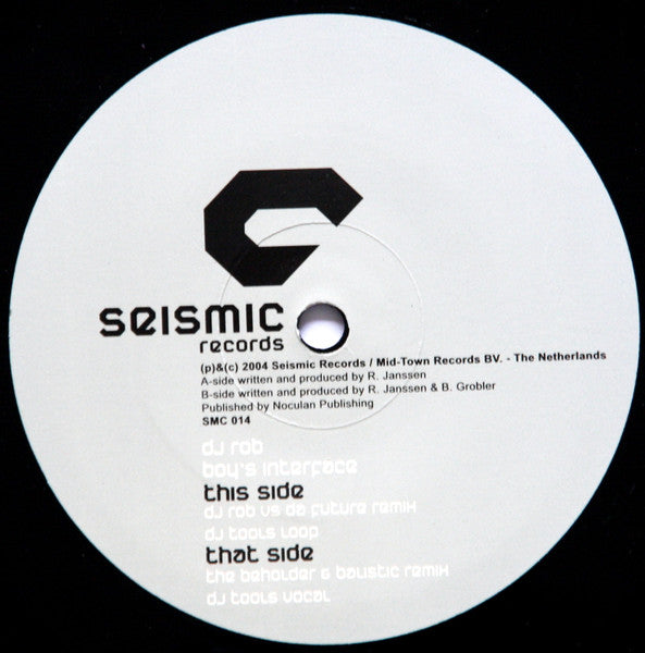 DJ Rob : Boy's Interface (The Remixes) (12")