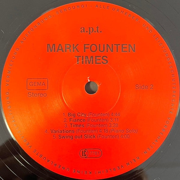 Mark Founten : Times (LP, Album)