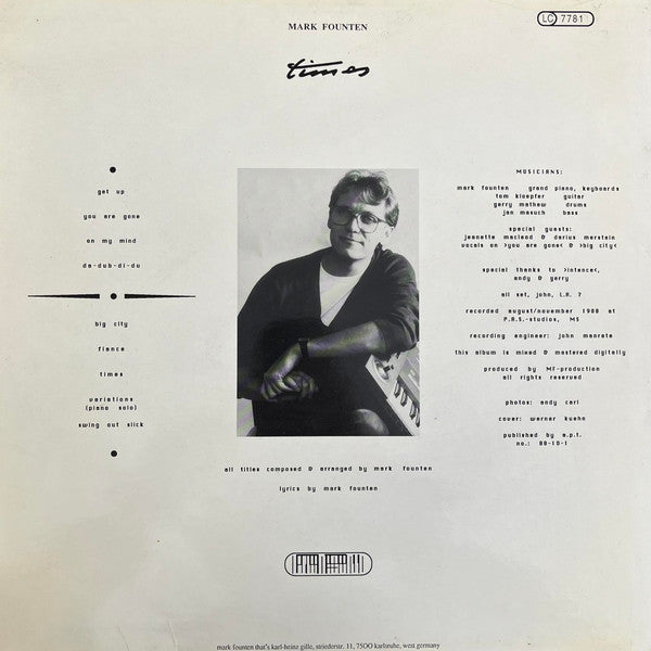 Mark Founten : Times (LP, Album)