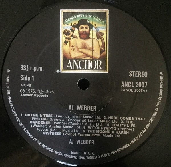 Aj Webber : Aj Webber (LP, Album)