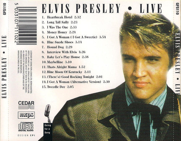 Elvis Presley : Live (CD, Comp)