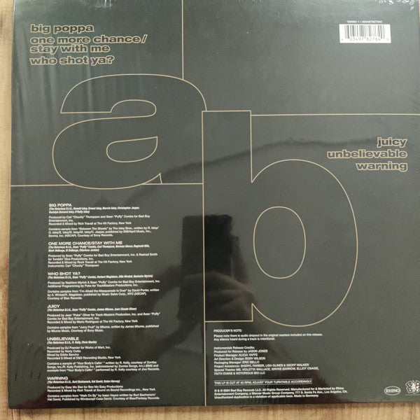 Notorious B.I.G. : Ready to Die Instrumentals (LP, RSD, Ltd)