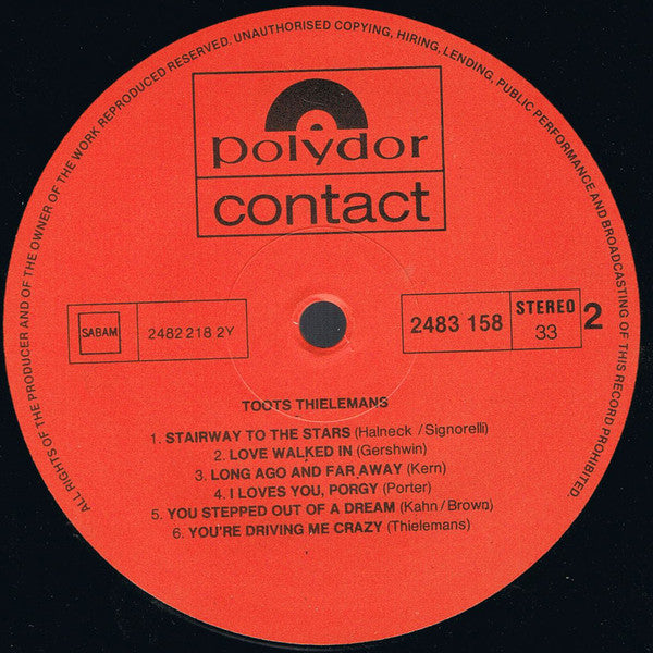 Toots Thielemans : Toots Thielemans (LP, Comp)