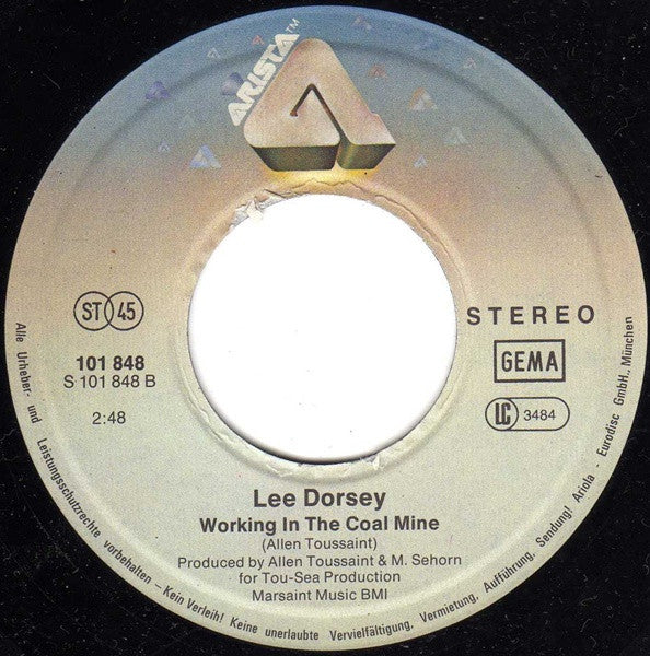 Lee Dorsey : Ya Ya / Working In The Coal Mine (7", Single)