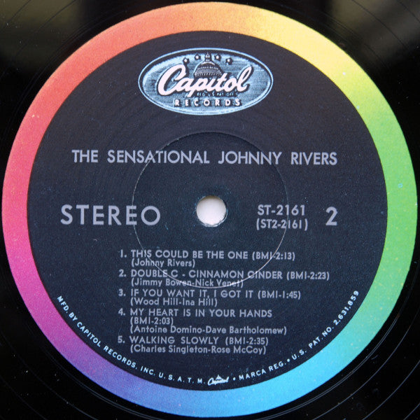 Johnny Rivers : The Sensational Johnny Rivers (LP, Album, Scr)