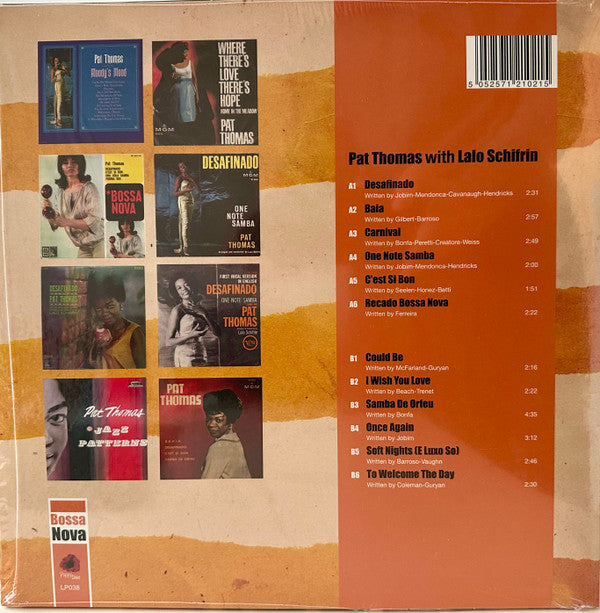 Pat Thomas (5) With Lalo Schifrin : Pat Thomas With Lalo Shifrin (LP, Album, RSD, Ltd, RM, Gre)