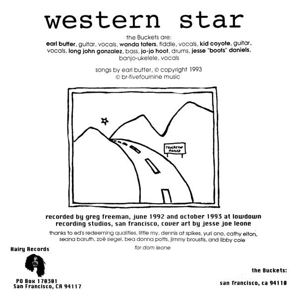 The Buckets : Cowgirls / Western Star (7")