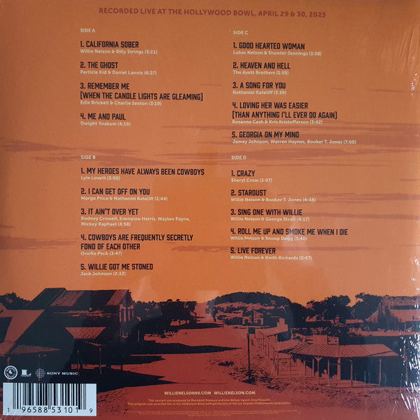 Various : (Long Story Short) Willie Nelson 90 (Live At The Hollywood Bowl Vol. II) (2xLP, RSD)