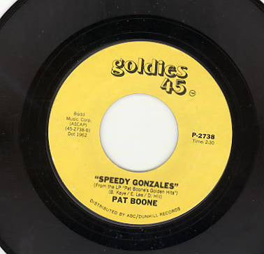 Pat Boone : Moody River / Speedy Gonzales (7", RE)